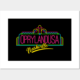 Opryland USA In 90s Universal Studios Style Posters and Art